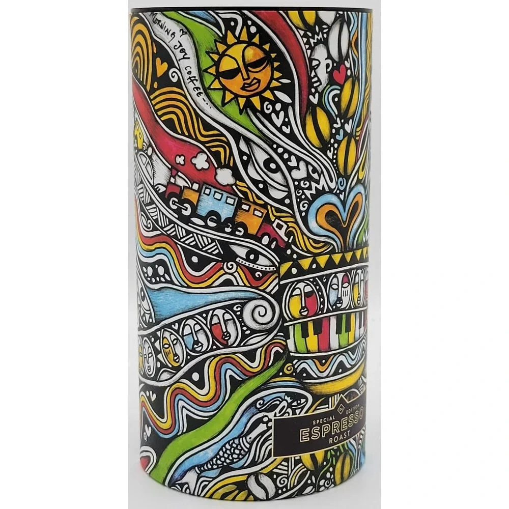 STARBUCKS Laolu Senbanjo Special Edition Espresso Empty Canister & Poster